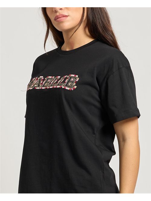 T-shirt donna Gaelle Paris con logo a fantasia GAELLE PARIS | GAABW07830NE01